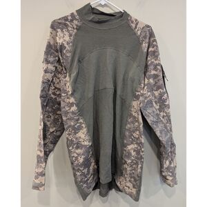 Massif Camouflage Army Combat Long Sleeve Shirt Size Large